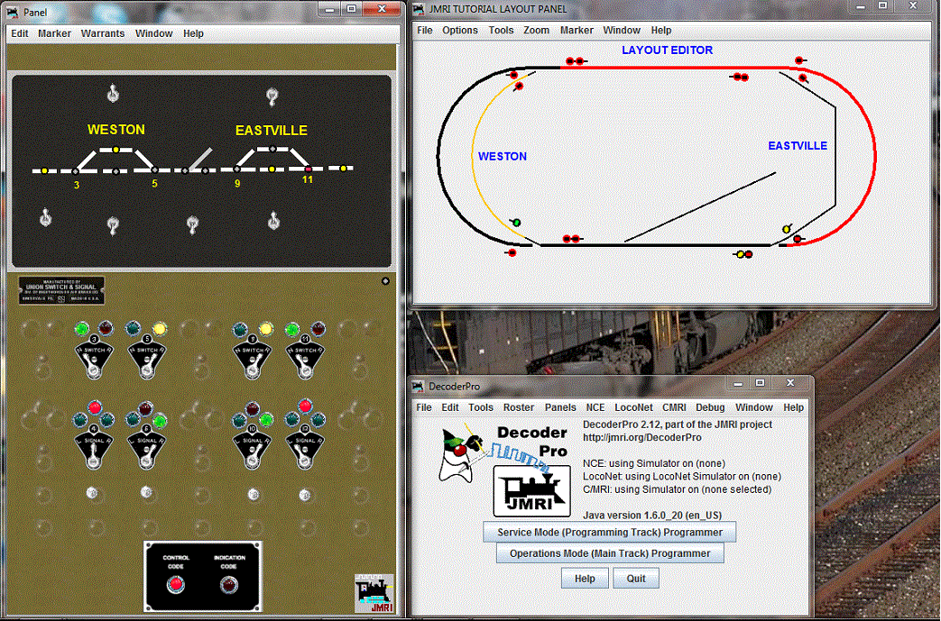 JMRI PanelPro, an application for making Control Panels
